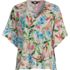 Women's Petite Linen Blend Beach Top, Front
