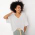 Women's Linen Blend Beach Top, Back