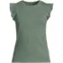 Women's Petite Rib Ruffle Sleeve Top, Front