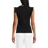 Women's Petite Rib Ruffle Sleeve Top, Back