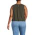 Women's Plus Size Lightweight Jersey Tank Top, Back