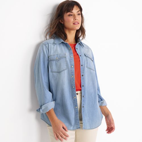 Femme Chemises Casual Lands End