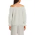 Women's 3/4 Sleeve Gauze On or Off the Shoulder Blouse, Back