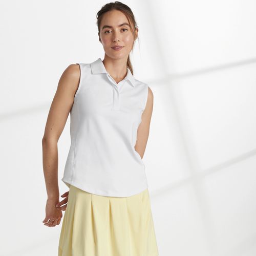 Lands' End Outfitters 1X Women's Polo Shirts Plus Size Golf Lemon