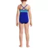 Girls Chlorine Resistant  X-Back Cut Out One Piece Swimsuit, Back