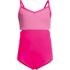 Girls Chlorine Resistant  X-Back Cut Out One Piece Swimsuit, Front