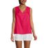 Women's Linen V Neck Top, Front