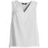 Women's Plus Size Linen V Neck Top, Front