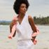 Women's Linen V Neck Top, alternative image