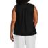 Women's Plus Size Linen V Neck Top, Back