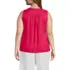 Women's Plus Size Linen V Neck Top, Back