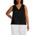 Women's Plus Size Linen V Neck Top, Front
