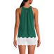 Women's Lightweight Jersey Eyelet Tank Top, Back