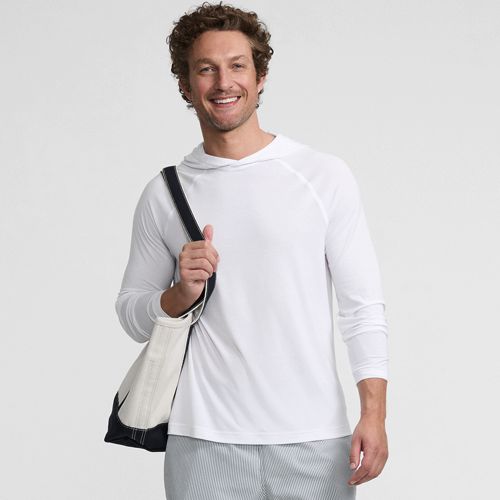 Men's SunShade UPF 50 Cooling Long Sleeve Hooded Swim Tee Rash