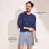 Men's Cooling Long Sleeve UPF 50 Hooded Swim Tee Rash Guard, alternative image