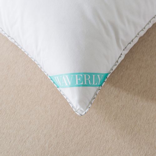 Waverly 233 Thread Count Cotton White Duck Down Pillow - Thumbnail 5