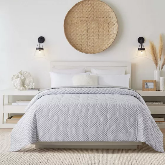 Waverly Antimicrobial Cotton Reversible Down Alternative Bed Blanket - primary