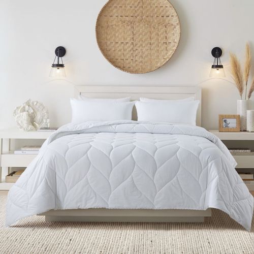 Waverly Cotton White Duck Down Comforter - Thumbnail 3