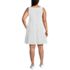Women's Plus Size Sleeveless Eyelet Shirt Dress, Back