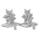 Northlight Silver Snowflake Christmas Stocking Holders Set of 2, alternative image