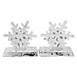 Northlight Silver Snowflake Christmas Stocking Holders Set of 2, alternative image