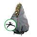 Northlight Decorated Christmas Tree Storage Bag with Rolling Stand, alternative image