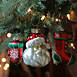 Northlight Red and Green Glass Christmas Ornaments Set of 3, alternative image