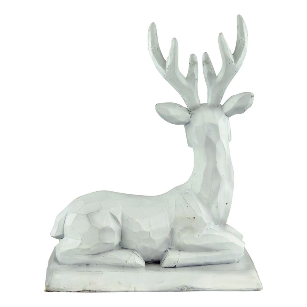 Northlight White Reindeer Christmas Stocking Holders Set of 2