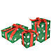 Northlight Lighted Green Gift Boxes Outdoor Christmas Decorations Set of 3, alternative image
