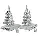 Northlight Silver Christmas Tree Stocking Holders Set of 2, alternative image