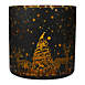 Northlight 6" Deer and Pine Trees Flameless Glass Tealight Candle Holder, alternative image