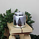 Northlight 6" Silver Tree Silhouette Glass Christmas Pillar Candle Holder, alternative image