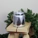Northlight 6" Silver Tree Silhouette Glass Christmas Pillar Candle Holder, alternative image