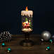 Northlight 11" LED Lighted Glitter Snow Globe Candle Christmas Figure, alternative image