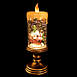 Northlight 11" LED Lighted Glitter Snow Globe Candle Christmas Figure, alternative image