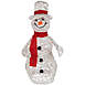 Northlight 28" Rattan Snowman Christmas Outdoor Decoration Pre lit with 35 clear Lights, alternative image