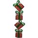 Northlight 44" Lighted Red Tinsel Stacked Flat Gift Box Outdoor Christmas Decoration, alternative image