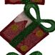Northlight 44" Lighted Red Tinsel Stacked Flat Gift Box Outdoor Christmas Decoration, alternative image