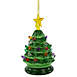Northlight 5" LED Retro Ceramic Christmas Tree Ornament, alternative image