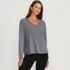 Women's Petite Power Performance Long Sleeve Top, Front