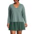 Women's Plus Size Power Performance Long Sleeve Top, Front