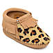 Minnetonka Baby Leopard Riley Suede Bootie Moccasin Slippers, alternative image