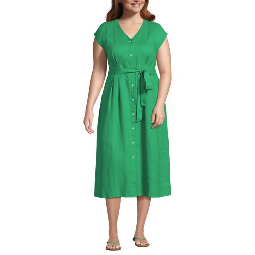Women s Plus Size Shift Dresses Lands End