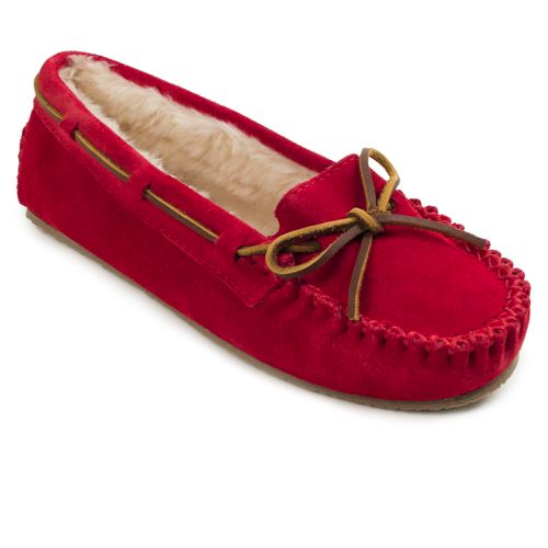 Red sales slippers womens