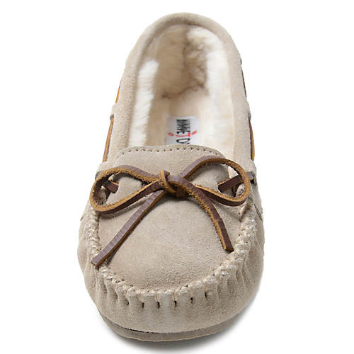 Minnetonka Women's Cally Suede Moccasin Slippers - Secondary