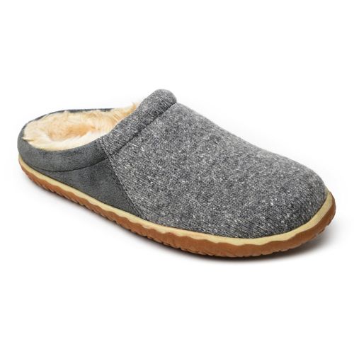 Lands end knit fuzzy best sale clog slippers