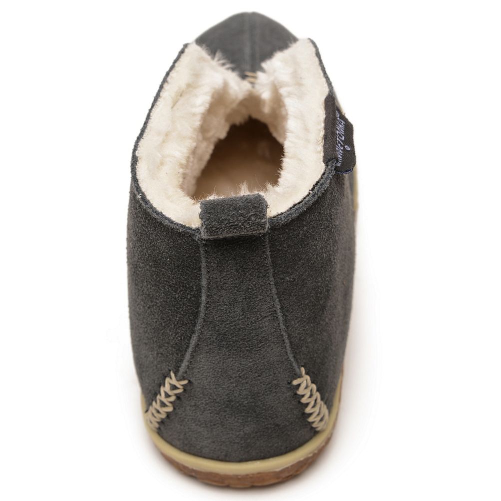 Minnetonka Women's Tucson Suede Slip On Bootie Slippers