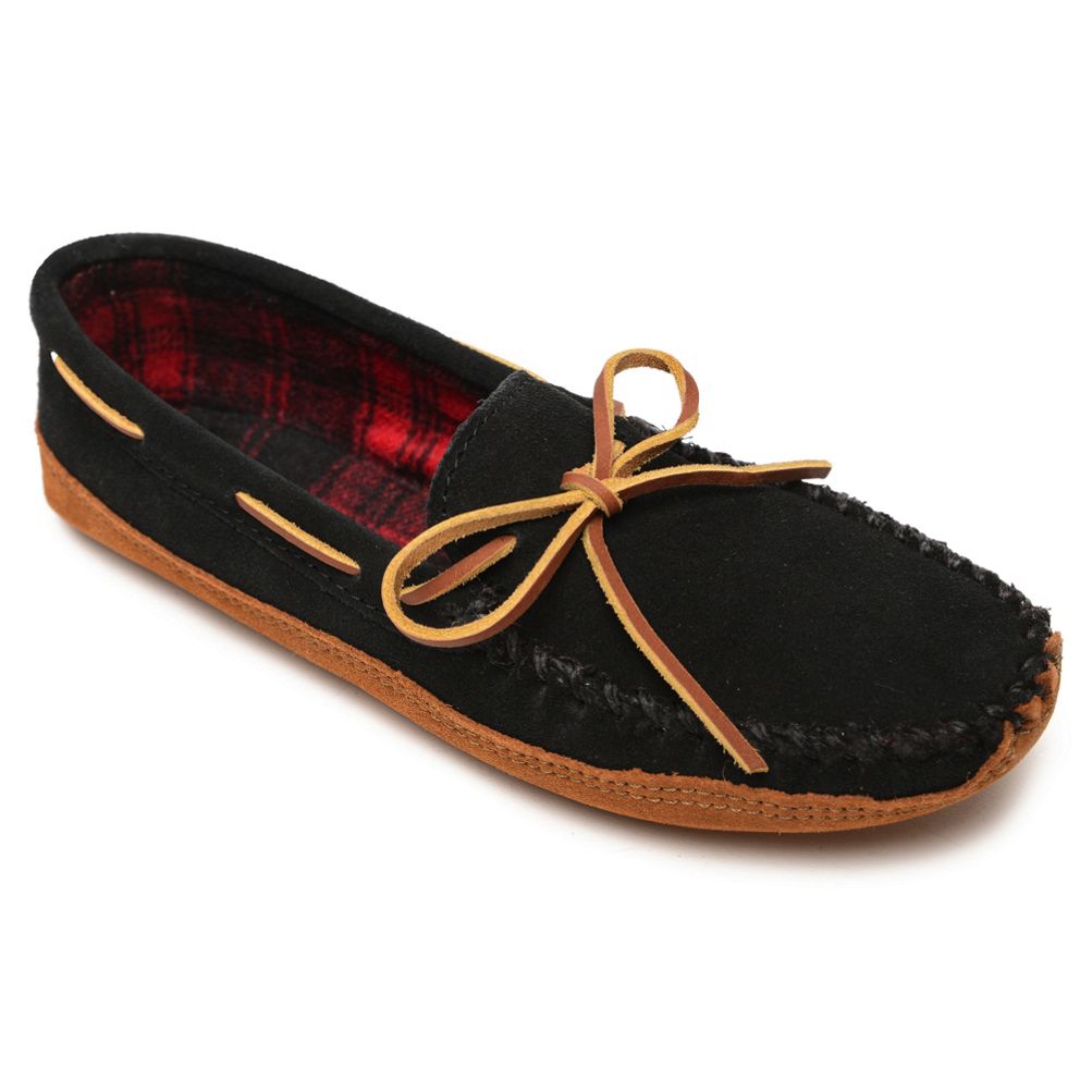 Minnetonka men's double store bottom fleece slipper