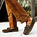 Minnetonka Men's Unlined Suede Moccasin Slippers, alternative image