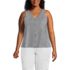 Women's Plus Size Slub Tank Top, Front
